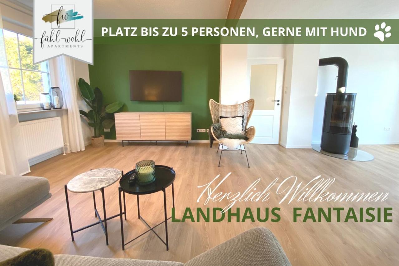 Ferienhaus Fantaisie - Wohnen Nahe Schlosspark -Stadtgrenze Bayreuth Fuer 1-5 Pers, Hunde Willkommen, Voll Eingezaeunt Eckersdorf Dış mekan fotoğraf